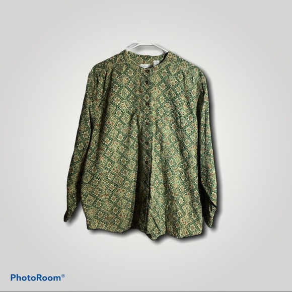 Vintage Cottagecore Print Shirt XL - Picture 3 of 6